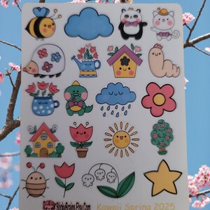 Kawaii Frühling Super Süß - perfekt für Planner/Journals 15mm Hoch