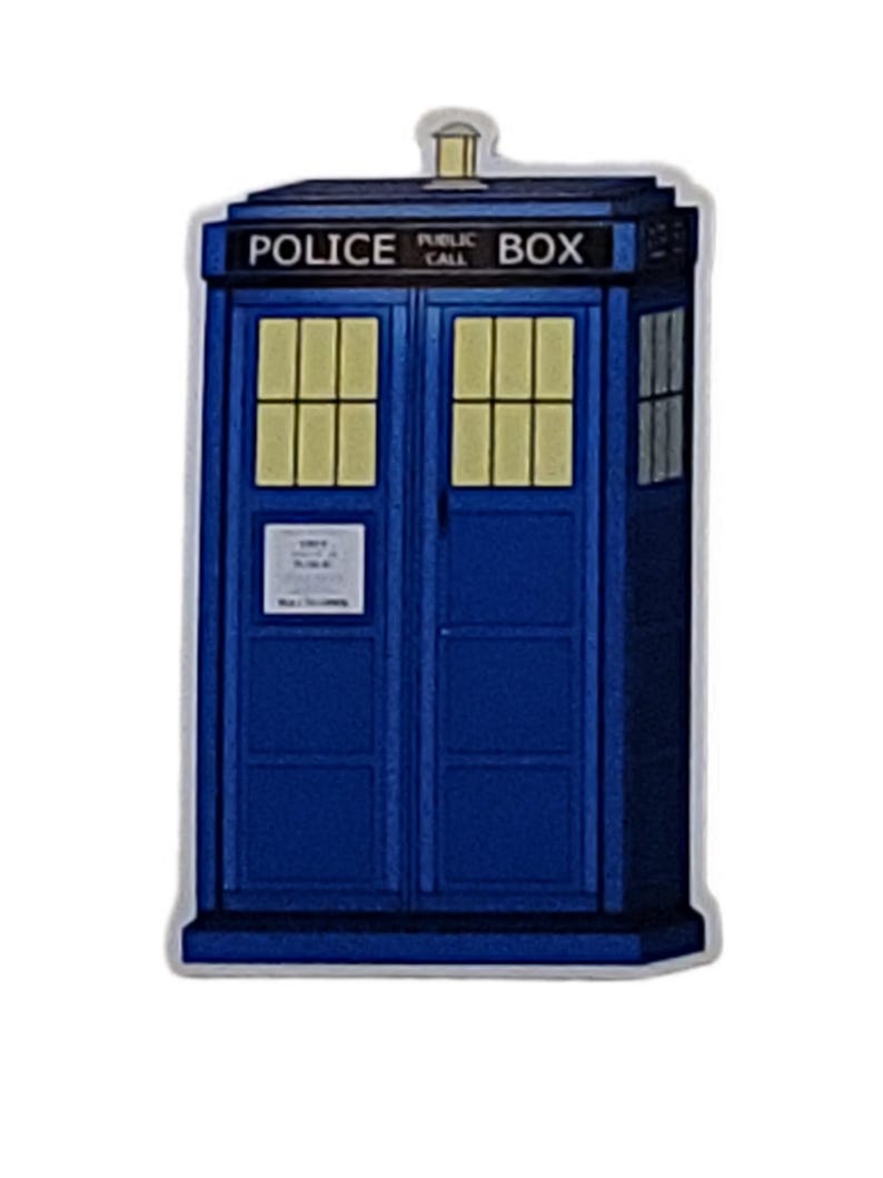 TARDIS Doctor Who Police Box Die-cut Sticker | Sci-fi TV Fan Art Vinyl ...