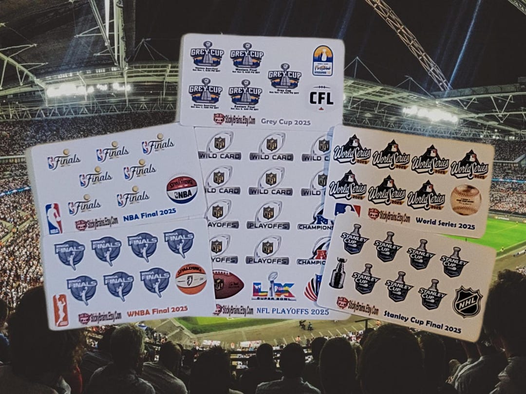 Sports Championship Planner Stickers | NFL Playoffs NBA Finals Stanley ...