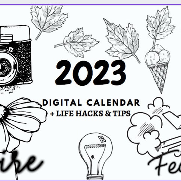 2023 DIGITALER Mini Kalender/Planer ++ Life Hacks & Tips