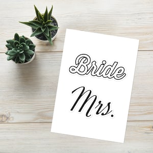 Bride Collection: Sticker sheet