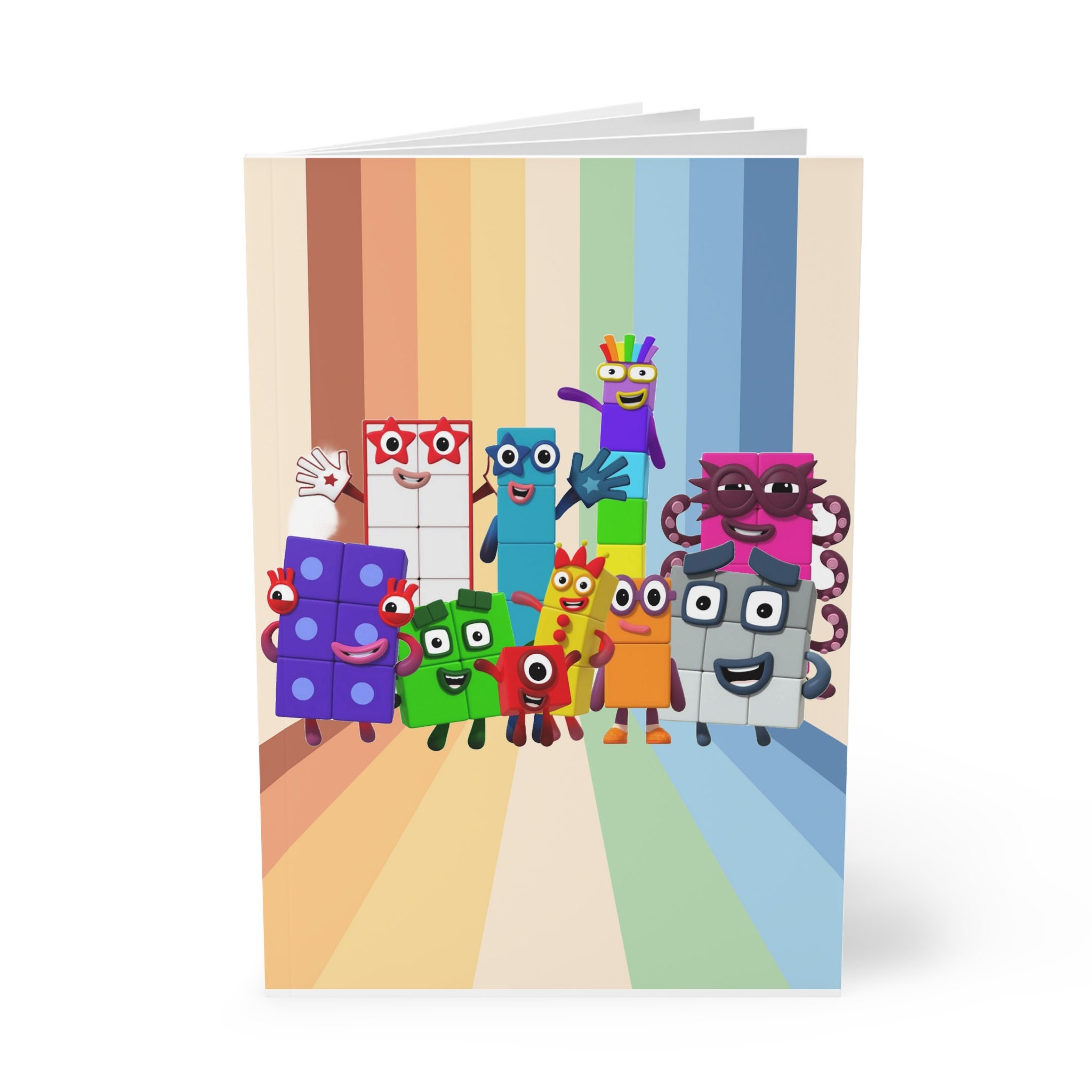 Softcover Notebook, A5 Numberblocks - Etsy