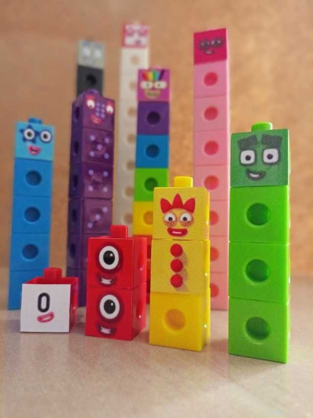 Numberblocks Math Snapcubes 010 Numbers Etsy
