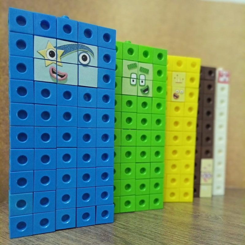 Numberblocks Mathlink Cubes 31 40 - Etsy