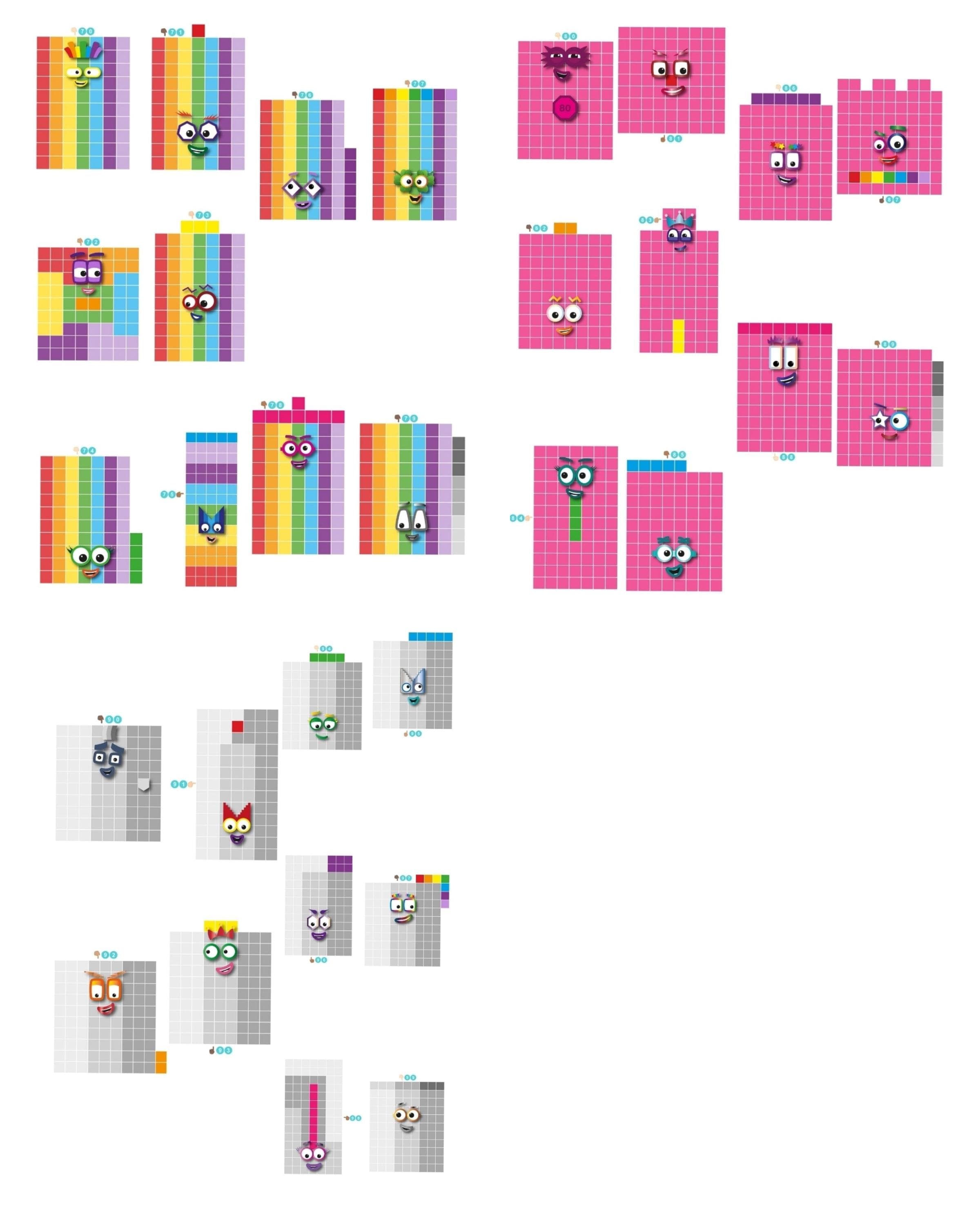Numberblocks 10-100 Set | 550pcs Building Blocks + Number