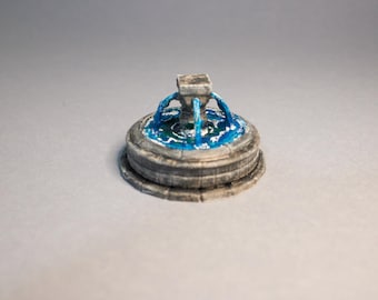 Fuente de agua en miniatura: decoración de jardín de fantasía hecha a mano a escala 1/24 y 1/12