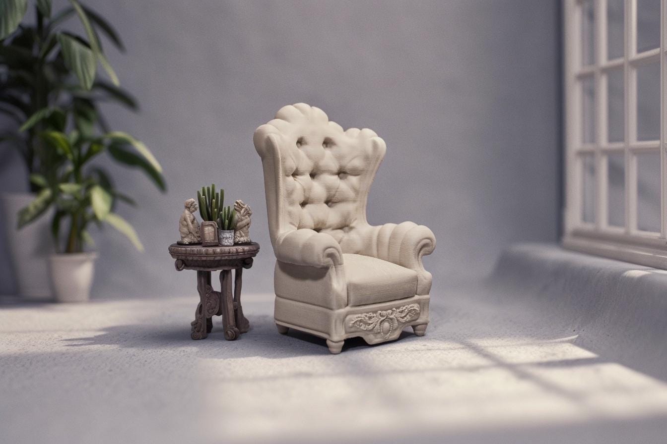 Lot de 2 Fauteuils Design Marlo 76cm Beige
