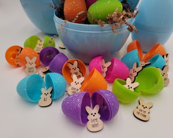 Easter Egg Token set of 18, Easter Peeps Egg Token, Easter Egg Hunt Prizes and Rewards, Easter Egg Hunt Tokens