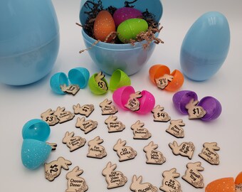 Easter Egg Token set of 32, Easter Bunny Egg Token, Easter Egg Hunt Prizes and Rewards, Easter Egg Hunt Tokens