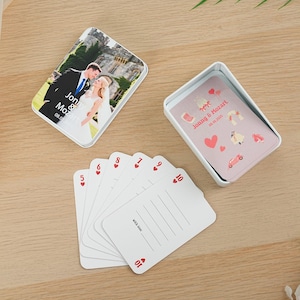 Personalized Wedding Poker Cards: Photo Guest Book Alternative