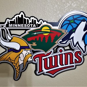 Minnesota sports teams themed wall décor.