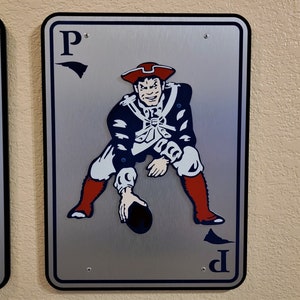 "Wanddekoration ""New England Patriot""."