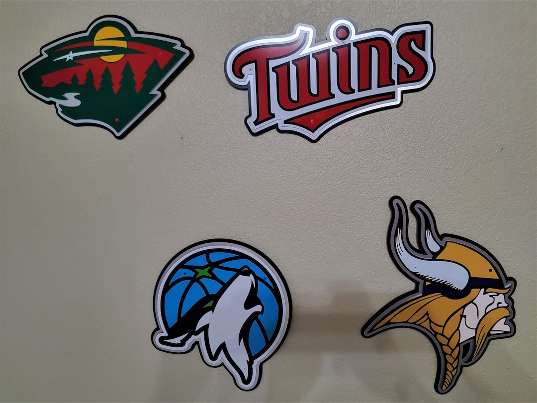 Minnesota Sports Teams Wall Décor, Set of 4. Etsy