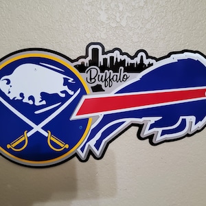 Buffalo New York Sports Teams wall décor.