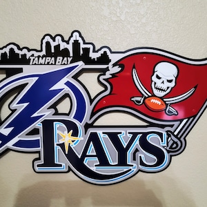 Dekoracja ścienna z motywem drużyn sportowych Tampa Bay. v2