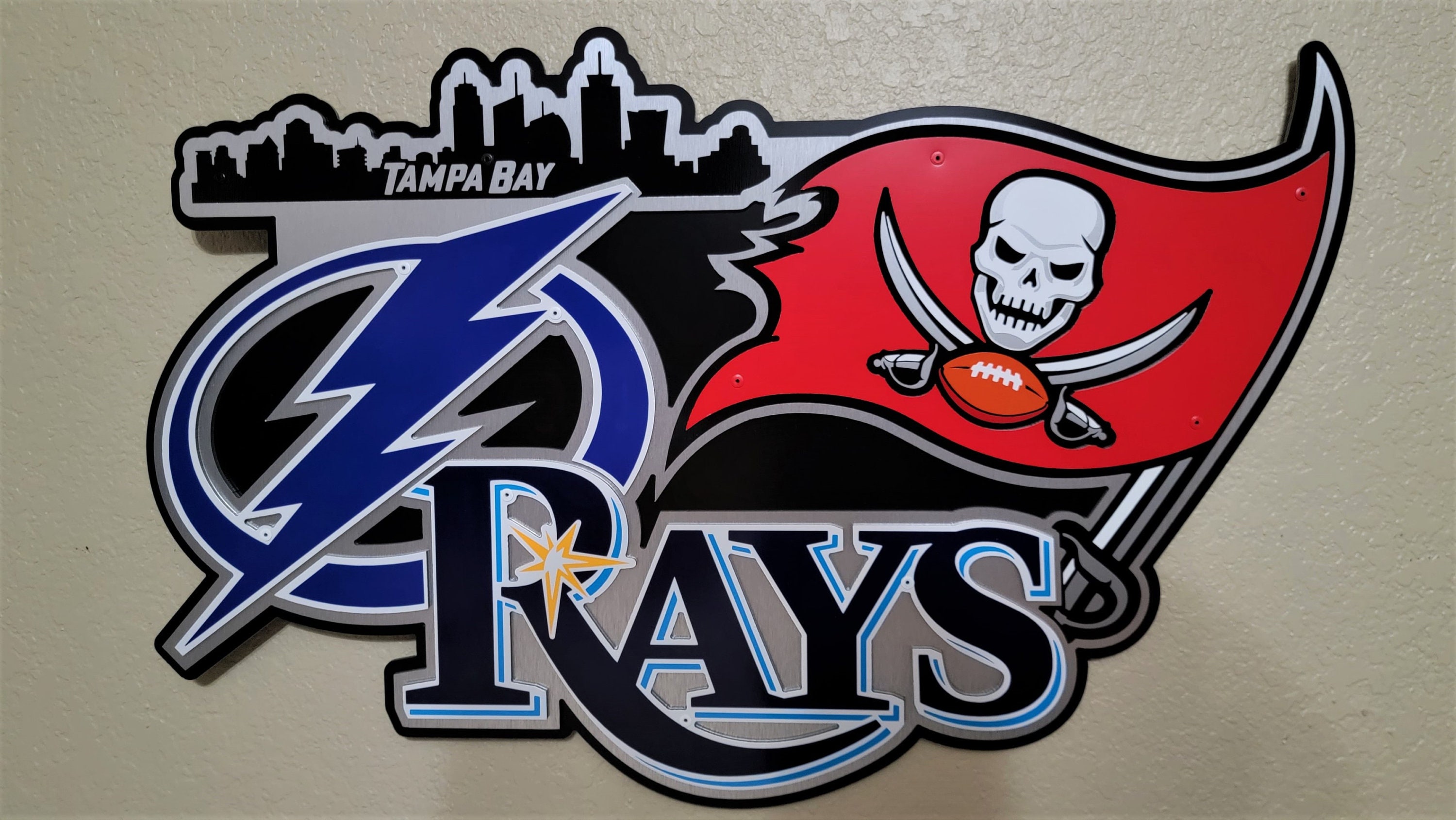 Tampa Bay Sports Teams Logo Shirt Rays Bucs And Lightning