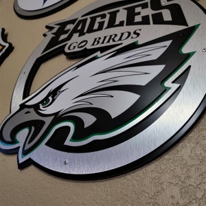 Hand crafted Eagles themed "Go Birds" wall décor