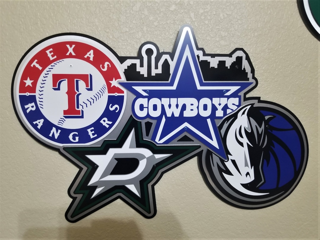 Dallas Sports Wall Décor, Cowboys, Stars, Rangers, V1