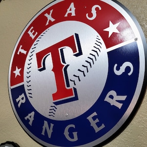 Texas Rangers Round wall décor.