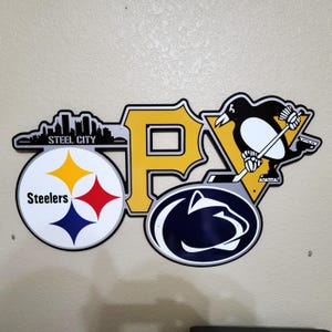 Pittsburgh sports teams themed wall décor with Penn
