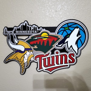 Minnesota sports teams themed wall décor.
