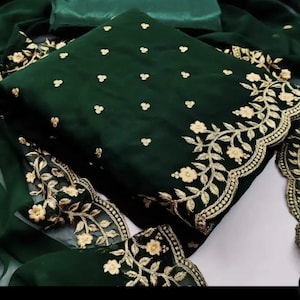Unstitched Embroidery salwar kameez suits with lining in 6 Colours  and 2  different Designs
