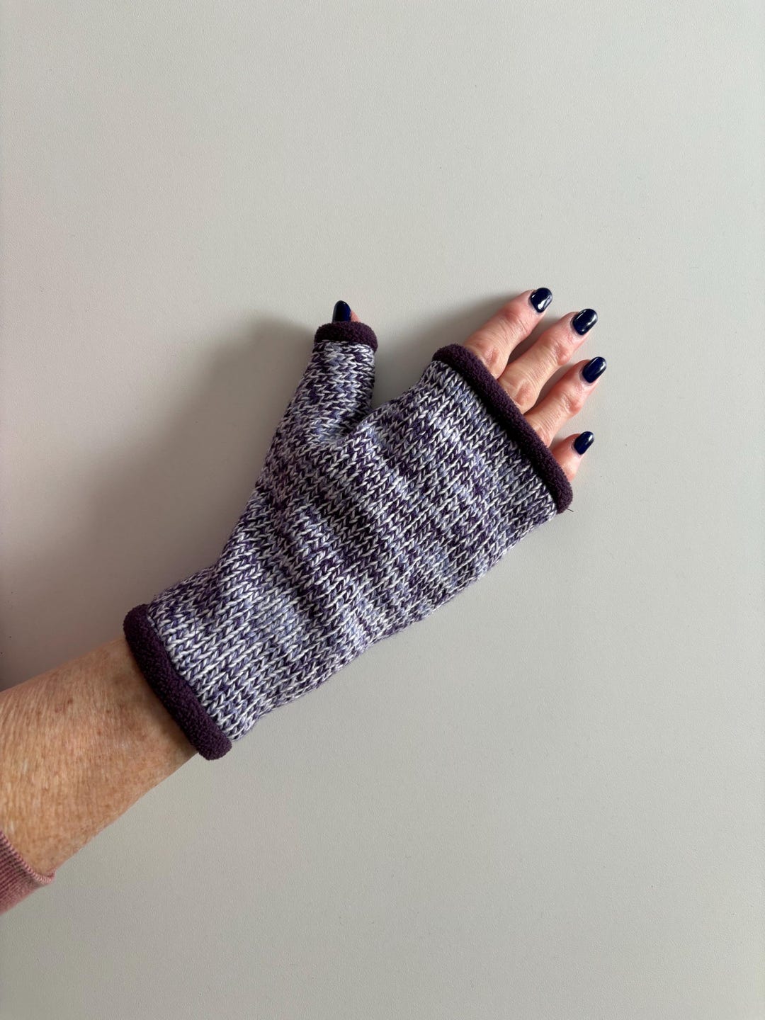 Upcycled Fingerless Gloves - Etsy