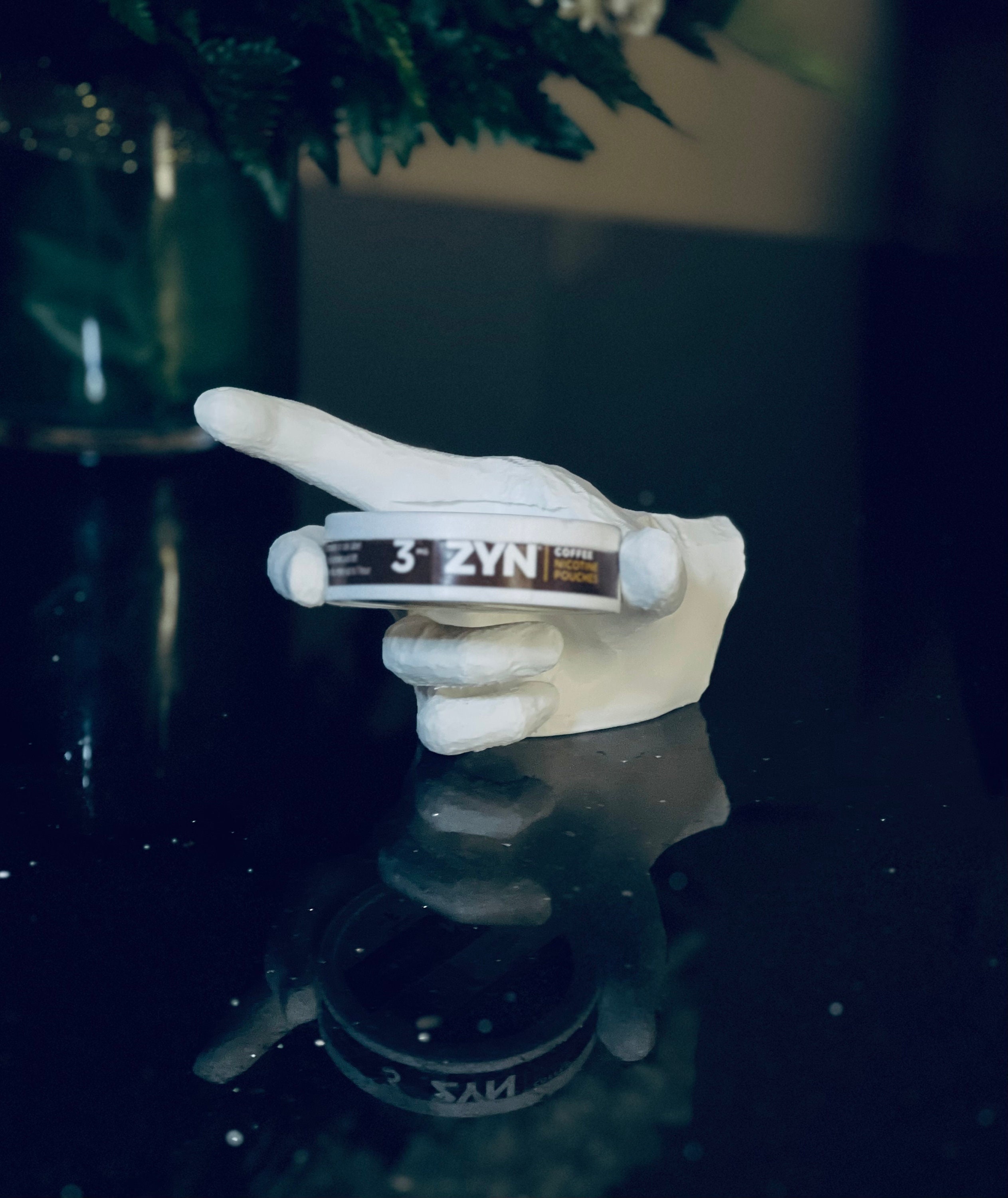 Tin Holder Hand Tin Holder 3D Print Chewing Tobacco Art Gift Desk Decor  Home Decor 