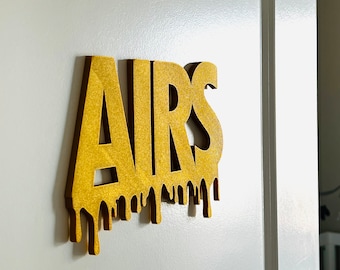 Dripping AIRS - Sneaker Wall Hang | Sneakerhead Gift | Hypebeast Gift | Sneaker Art Decor | Office Decor
