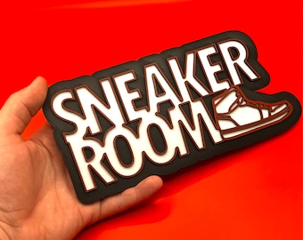 Sneaker Room Wall Hang | Sneakerhead Custom Gift | Hypebeast Gift | Sneaker Decor | Office Decor