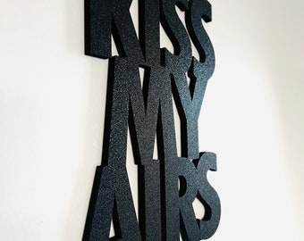 Kiss My Airs Wall Hang | Sneakerhead Custom Gift | Hypebeast Gift | Sneaker Decor | Office Decor