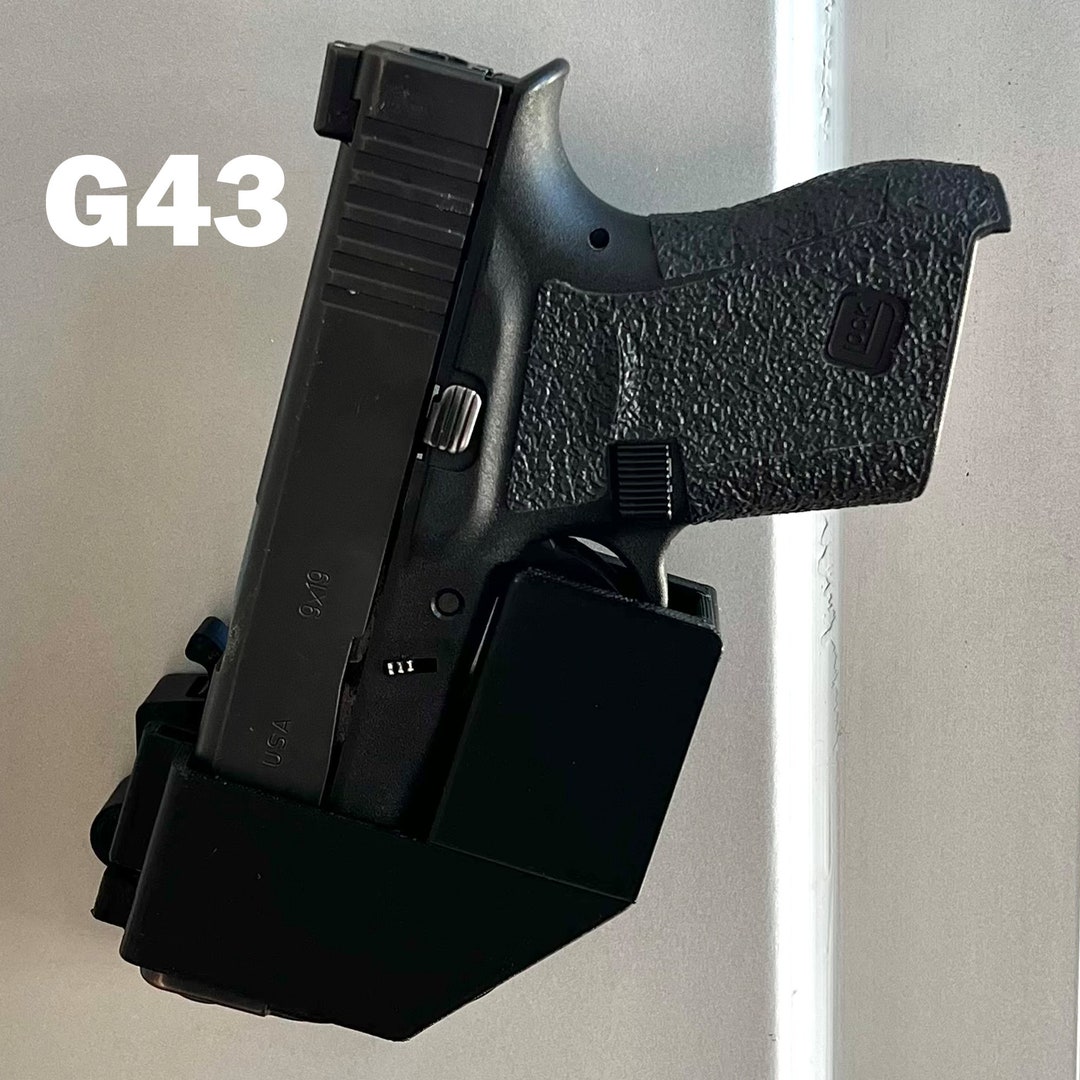 Glock 43 Car Holster STL File Glock 43 Holster STL Gun Holster 3D Print