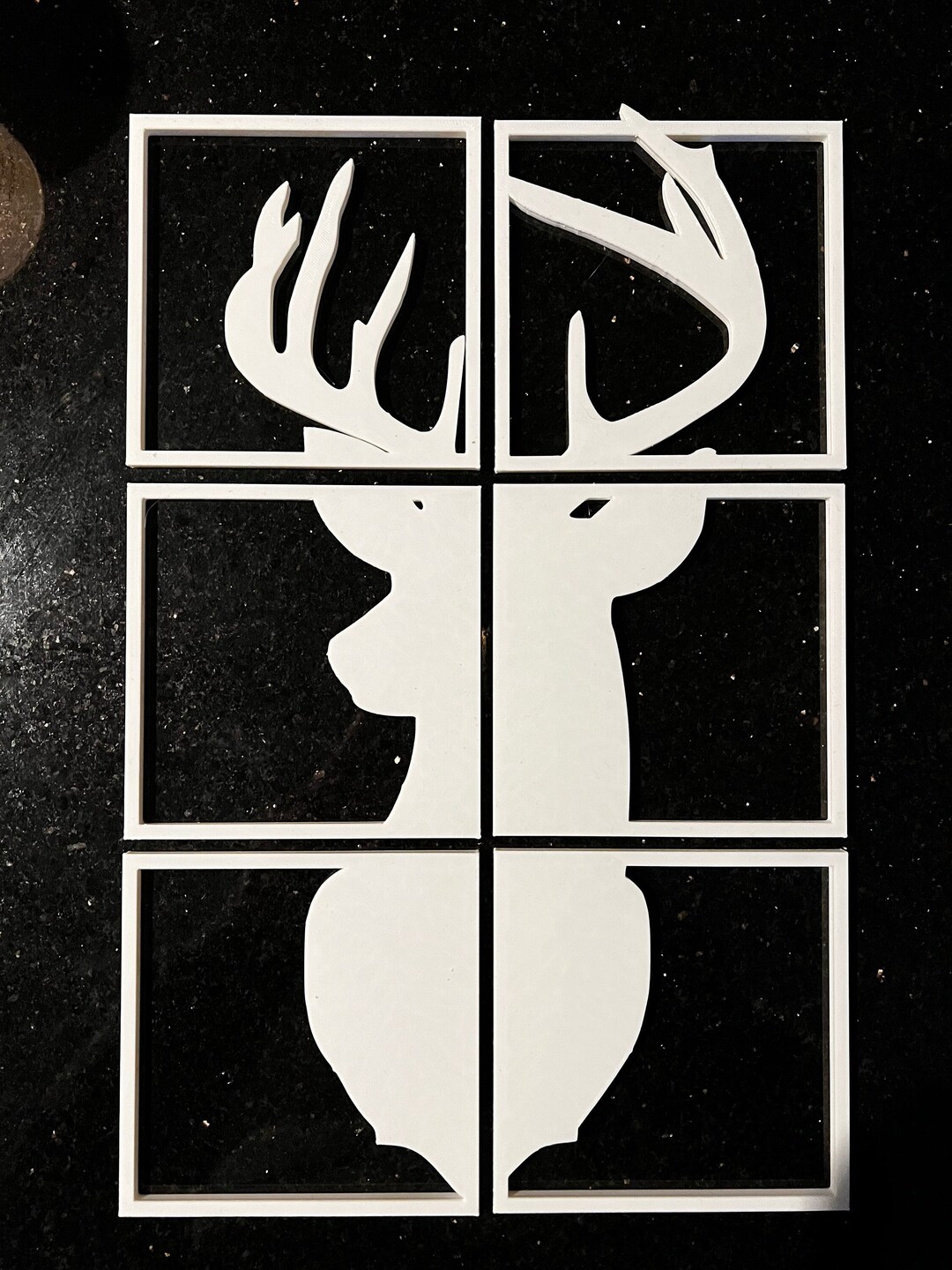 Deer Head Art Deer Wall Art Hunting Wall Art Deer Painting Trophy Buck