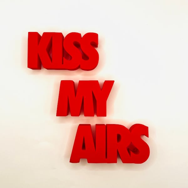 Kiss My Airs pour bureau ou étagère | Cadeau Sneakerhead | Cadeau Hypebeast | Décoration de bureau