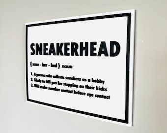 Sneakerhead Wall Decor - Gift | Custom Sneaker Art | Hypebeast Decor | Desk Decor | Office Decor