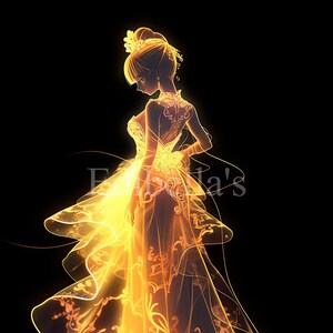 Neon Princess (6/10) | Digital Art | 72/300 DPI JPEGs | 3712 x 4928 Pixels | 12.37 x 16.43 Inches | Digital Download | Free Commercial Use
