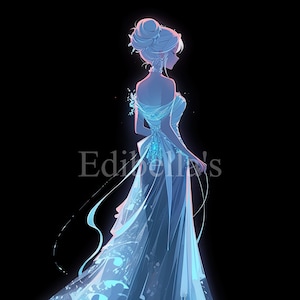 Neonprinses (10/10) | Digitale kunst | 72/300 DPI JPEG's | 3712 x 4928 pixels | 12,37 x 16,43 inch | Digitale download | Gratis commercieel gebruik