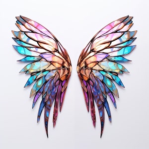 Feenflügel Set (4/4) | 10er Set | Clipart-Bundle | 300 DPI JPEGs | 300 DPI transparente PNGs | Digitaler Download | Kostenlose kommerzielle Nutzung
