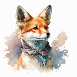Cute Fox | Set of 10 | Clipart Bundle | High Quality JPEGs | Digital Download | Printable | FREE COMMERCIAL USE | Kitsune Digital Planner