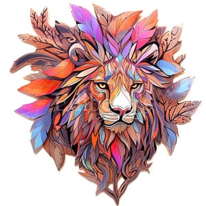 Leão ornamentado | Conjunto de 10 | Pacote de clipart | JPEGs de alta qualidade de 300 dpi | PNG transparente de 300 dpi | Download Digital | Uso comercial gratuito
