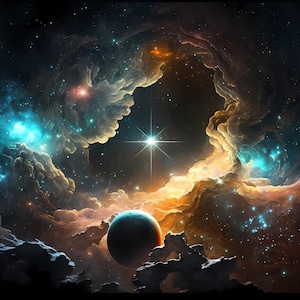 Galaxy Desktop Wallpaper | Set of 10 | Wallpaper Bundle | High Quality PDFs and JPGs | Digital Download | 6656 x 3840 Pixels | Night Stars image 7