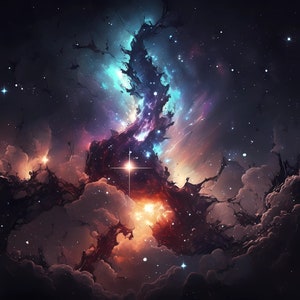 Galaxy Desktop Wallpaper | Set of 10 | Wallpaper Bundle | High Quality PDFs and JPGs | Digital Download | 6656 x 3840 Pixels | Night Stars image 10