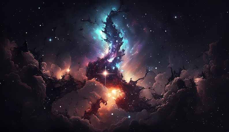 Galaxy Desktop Wallpaper | Set of 10 | Wallpaper Bundle | High Quality PDFs and JPGs | Digital Download | 6656 x 3840 Pixels | Night Stars image 10