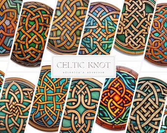 Celtic Knot | Set of 12 | Clipart Bundle | 300 DPI JPEGs | 300 DPI Transparent PNGs | Digital Download | Free Commercial Use | Digital Art