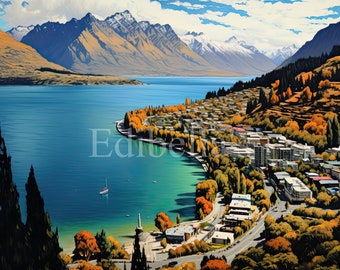 New Zealand | Set of 10 | Clipart Bundle | High Quality JPEGs and PNGs | Digital Download | Free Commercial Use | Queenstown Coromandel