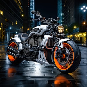 Strakke motorfiets | Set van 10 | 300 dpi jpg's en png's | Digitale download | 4096 x 4096 pixels | 13,65 x 13,65 inch | Gratis commercieel gebruik