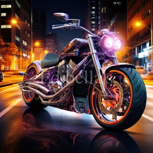 Motorcycle | Set of 10 | Hi Res 300 DPI Jpgs and Pngs | Digital ...