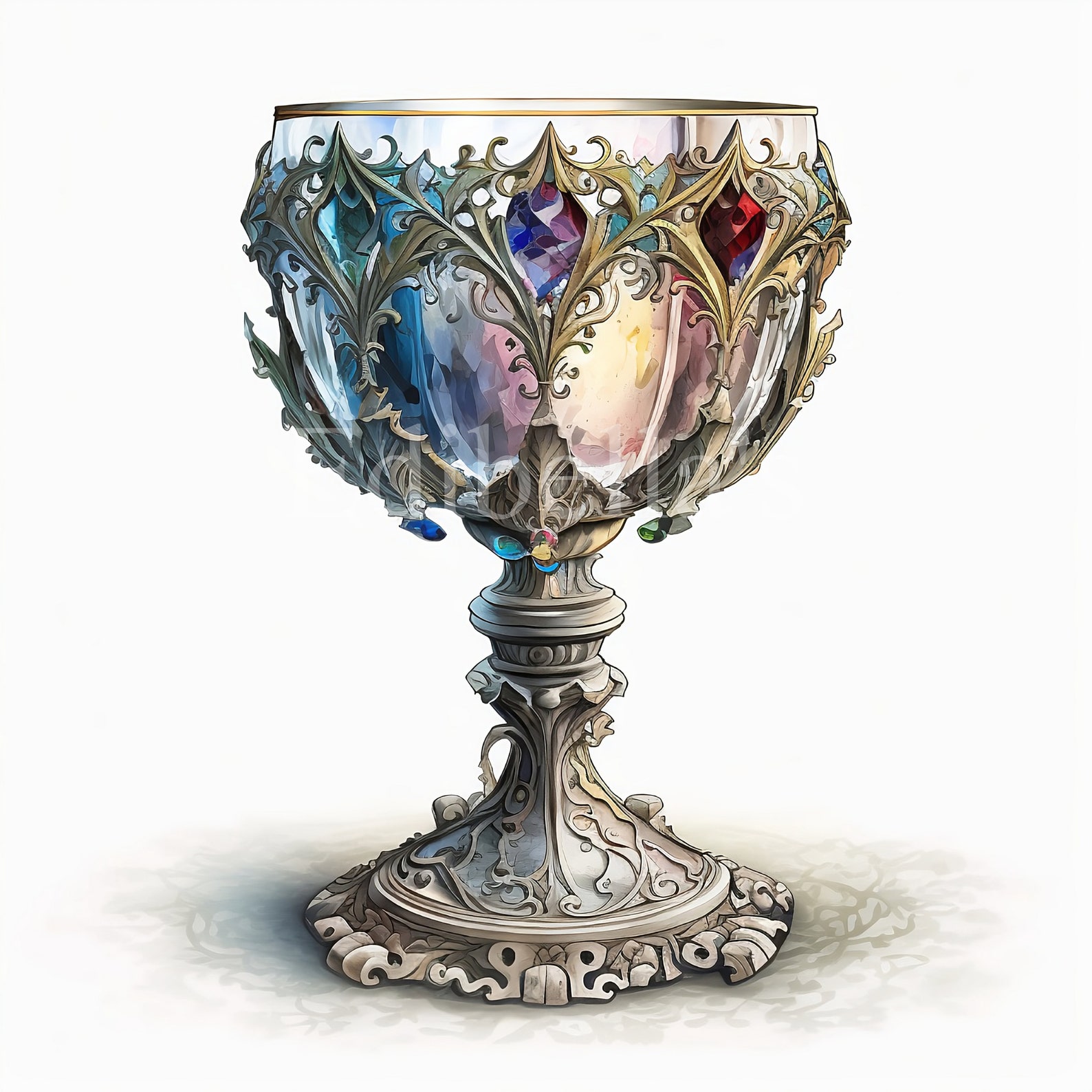 Shandel Challice Ornate Chalice | Set of 10 | Clipart Bundle | High Quality Jpegs ...