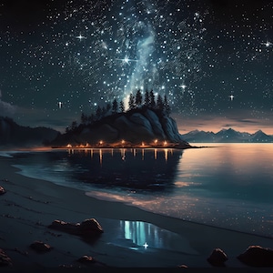 Galaxy Desktop Wallpaper | Set of 10 | Wallpaper Bundle | High Quality PDFs and JPGs | Digital Download | 6656 x 3840 Pixels | Night Stars image 4