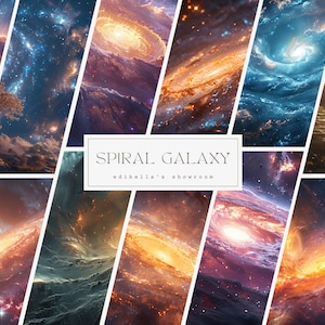 Galaxie Wallpaper | 12er-Set | Wallpaper Bundle | Hochwertige PNGs und JPGs | Digitaler Download | 5824 x 3264 Pixel | Schwarzes Loch